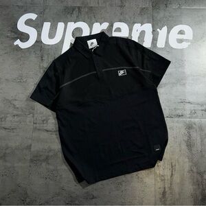 Nike Men's Black Polo with Logo